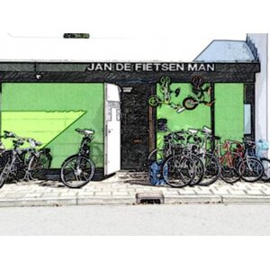 Jan de Fietsenman logo