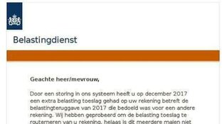 Politie waarschuwt: valse e-mail van Belastingdienst in omloop