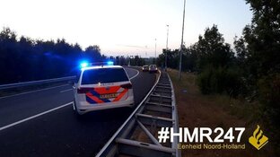 Boetes voor negeren rood kruis bij afrit A5: "Ze reden rakelings langs"