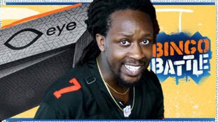 Rapper Akwasi doet de Bingo Battle in Eye Filmmuseum in Amsterdam