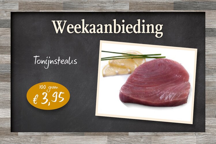 Weekaanbieding bij viswinkel Peter Tol