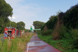 Veel rook bij bermbrand Gooiseweg