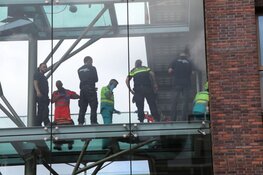 Bouwvakker gewond na val in pand Amsterdam