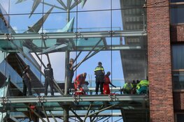 Bouwvakker gewond na val in pand Amsterdam