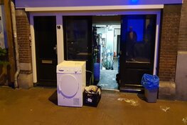 Droger in brand in bergruimte