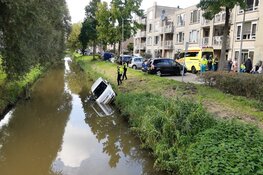 Auto te water in Amsterdam