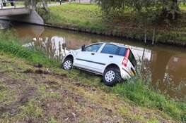 Auto te water in Amsterdam
