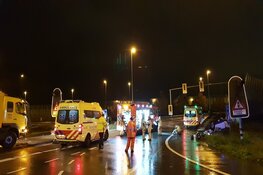 Crash op A10: twee gewonden, vermoedelijk lachgas in het spel