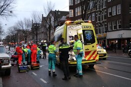 Bestuurder brombakfiets gewond na ongeluk op Rozengracht Amsterdam