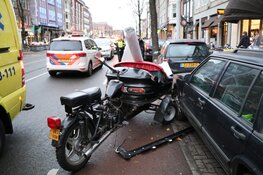 Bestuurder brombakfiets gewond na ongeluk op Rozengracht Amsterdam