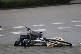 Vrachtwagen tegen fietser