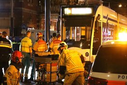 Fietser in aanrijding met tram bij Leidseplein