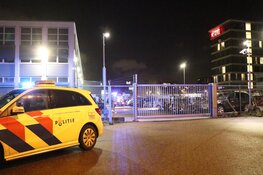 In beslag genomen auto&#39;s in lichterlaaie op politieterrein Amsterdam Slotervaart