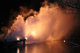 Steiger in brand gestoken Amsterdamse Bos