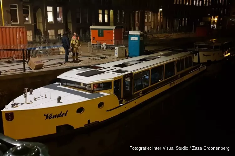 Brand op rondvaartboot