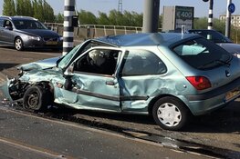 Aanrijding tussen tram en auto op IJburg
