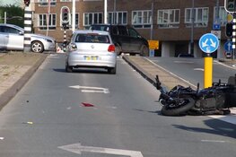 Motorrijder gewond bij aanrijding