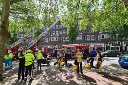 Woningbrand in Amsterdam onder controle, omliggende huizen ontruimd
