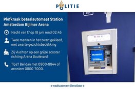 Plofkraak Station Amsterdam Bijlmer Arena