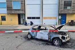 Ramkraak op bedrijfspand in Amsterdam: auto in brand gestoken