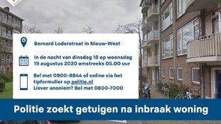 Politie zoekt getuigen na inbraak woning