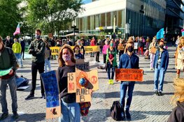 Demonstratie op Zuidas