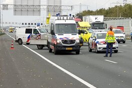 Flinke vertraging na ongeluk op A8