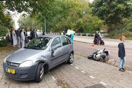 Ongeval met auto en scooter in Noord