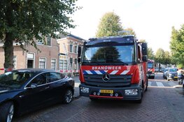 Deel van gevel van woning in Weesp ingestort