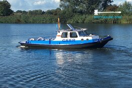 Eerste hybrideboot ‘Werkboot Geer' uniek stuk op internationale bootveiling
