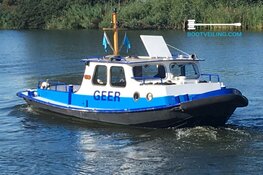 Eerste hybrideboot ‘Werkboot Geer' uniek stuk op internationale bootveiling