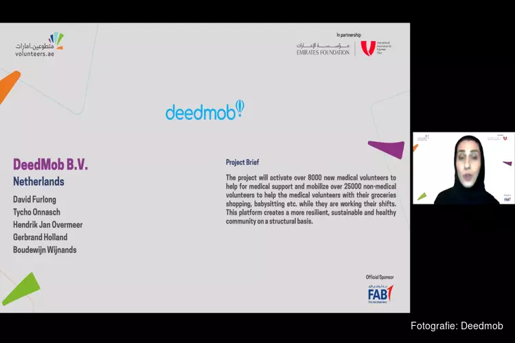 Amsterdamse startup Deedmob wint internationale tech vrijwilligersprijs