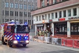 Brand bij sushi-restaurant Vijzelstraat