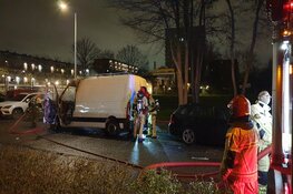 Bestelbus in brand in Osdorp