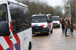 Veel politie aanwezig voor demonstratie in Westerpark