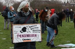 Veel politie aanwezig voor demonstratie in Westerpark