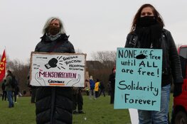 Veel politie aanwezig voor demonstratie in Westerpark