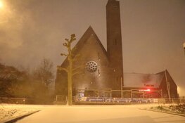 Eerste nachtelijke sneeuwvlokken in Amstelveen