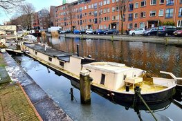 Woonboot gezonken door vorstschade
