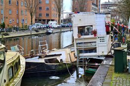 Woonboot gezonken door vorstschade