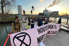 Protest bij Bio Massa Centrale in Diemen