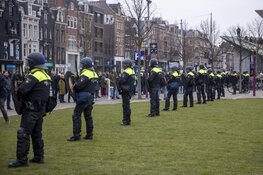ME grijpt in bij demonstratie Museumplein Amsterdam