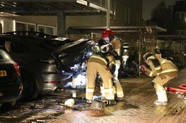 Auto van anderhalve ton in brand