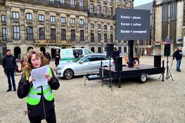 Kermisexploitanten voeren actie in Amsterdam