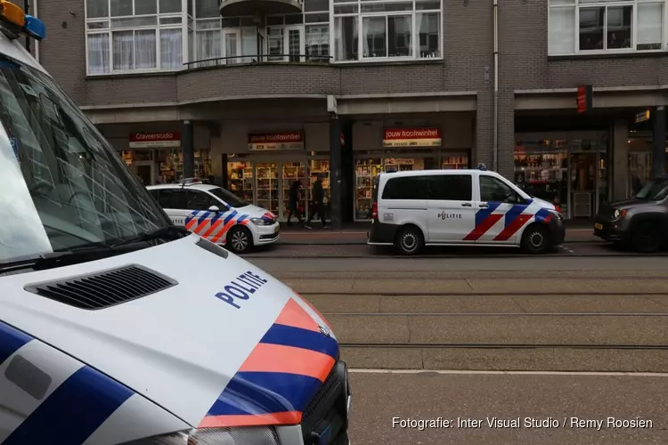 Overval op telefoonwinkel Kinkerstraat. Gevluchte daders later aangehouden
