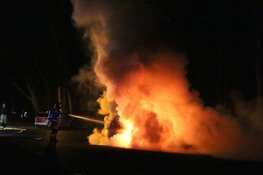 Vlammen in Amsterdamse Bos: auto in brand