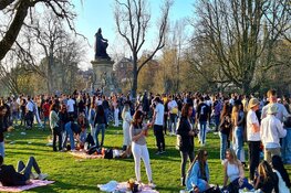 Te druk in Vondelpark