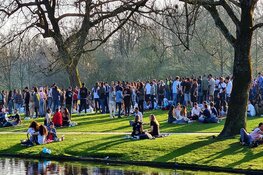 Te druk in Vondelpark