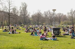 Enorme rommel in Vondelpark na ontruiming
