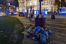 Ook op Museumplein veel achtergelaten rotzooi